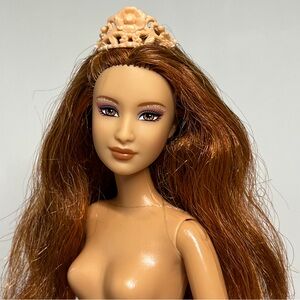 Flawed 2006 Barbie & The 12 Dancing Princesses Princess Edeline Doll Nude Parts